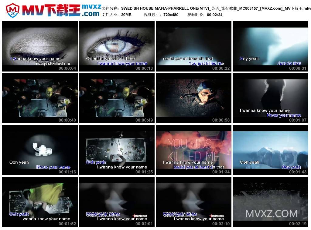 SWEDISH HOUSE MAFIA-PHARRELL ONE(MTV)_英语_流行歌曲_MC803157